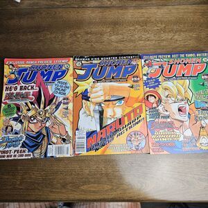 Lot 3 Shonen Jump Feb 05 #26 Feb 04 #14 Oct 04 #22 Manga Anime Magazine Naruto